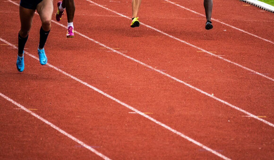 people running on race track