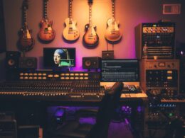Music studio with premium, vintage and analog gear