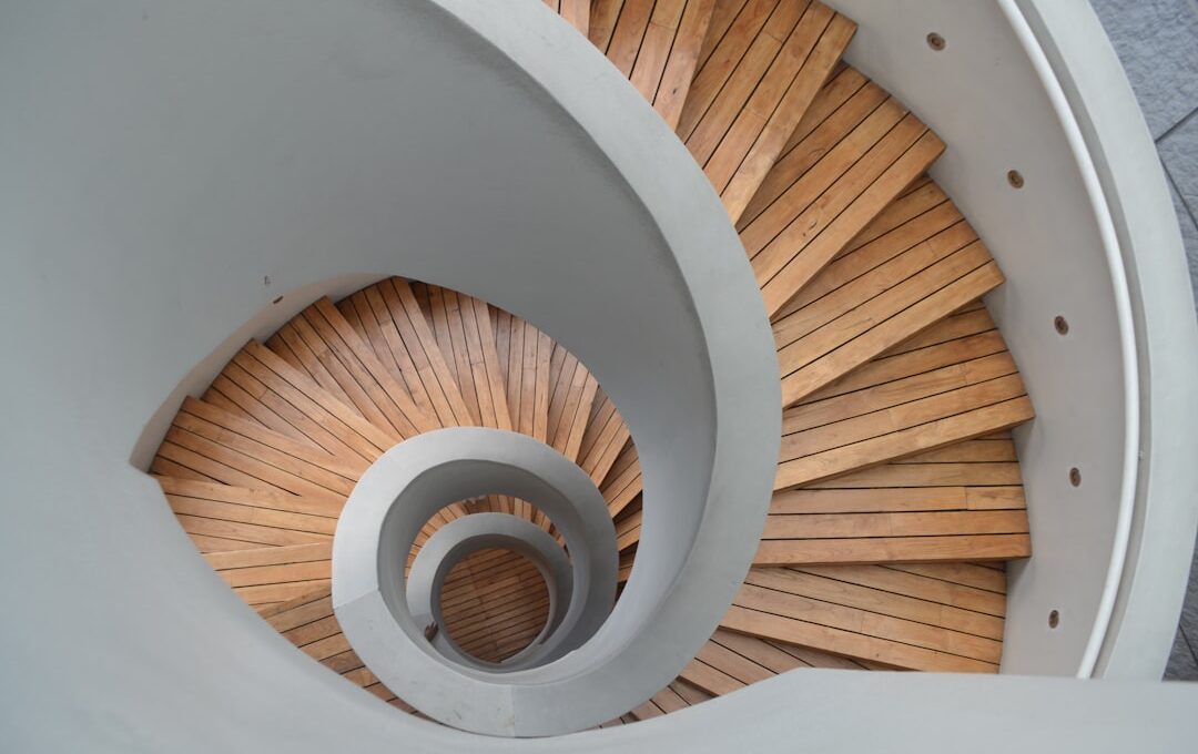 Houten trap in een woning