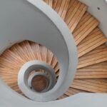 Houten trap in een woning