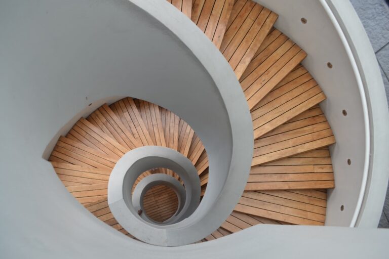 Houten trap in een woning