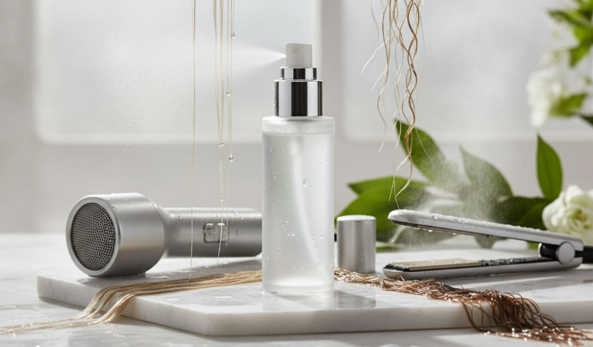 Spray biedt hittebescherming voor je haar bij fohnen en stijlen