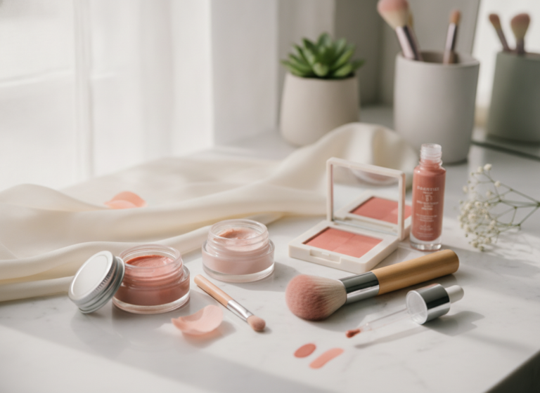 Verschillende soorten blush voor een natuurlijk resultaat
